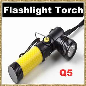   Swivel Angle Head LED Flashlight Torch Lamp Q5 Multi Angle light
