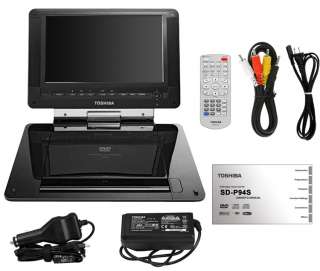 Toshiba SDP94S 9” LCD Portable DVD Player w/ Remote 5017151625179 