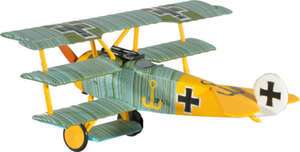   5349 3 Fokker DR 1 Red Baron Triplane Diecast 1/63 Scale MINT in Box