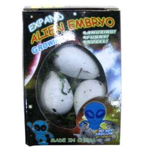12 GROWING ALIEN EGGS 3 PACK space toys hatching aliens  