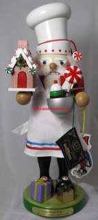   wooden gingerbread baker nutcracker 6th christmas traditions series