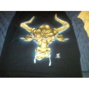 WWF WWE The Rock Brama Bull Extra Large (XL) Cutoff T Shirt RARE WCW 