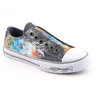    ED HARDY 11FJP105W Jupitar Lowrise Sneakers Shoes Gray Shoes