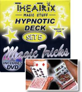Theatrix Magic Hypnotic Deck Trick Tricks Set DVD Set 5  