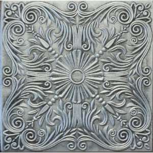   139 Styrofoam Ceiling Tile 20x20   Antique Silver