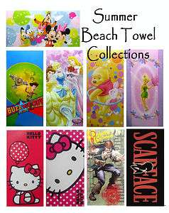   /Princess/TinkerBell/Toy Story/Pooh/Hello Kitty Beach Towel 30x60