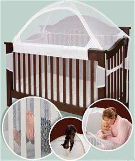 NEW CRIB TENT FOR CONVERTIBLE CRIBS, WHITE  