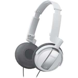  Noise Canceling Closed Back Headphones White 2 Sided Cord 