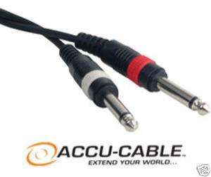 12 RCA TO DAUL 1/4 ACCU CABLE PATCH AUDIO MIC CD  