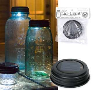 Mason Jar Solar Lid Light Led Set/Lot Patio/Pathway NEW  