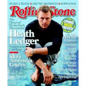  Rolling Stone Cover of Heath Ledger by Sam Jones . Art 