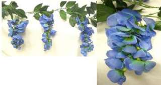 BLUE Wisteria Garland Wedding Arch Decor Silk Flowers  