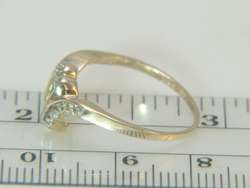 14K Yellow Gold Diamond Ring Guard Enhancer Wrap  