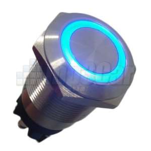  Silver Metal Stainless Steel Blue LED Illuminated 