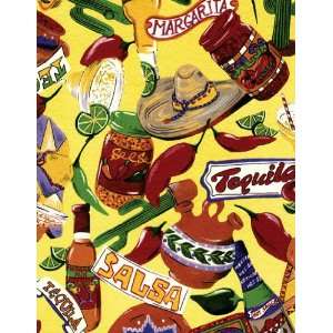   Series 6102 Banana Vinyl Tablecloth 54 X 75 Roll 