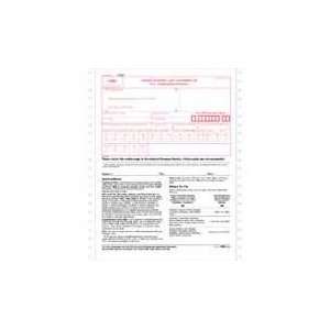  TOP2202   1096 Tax Form, 2 Part with Carbon, 8x11, 10/PK 