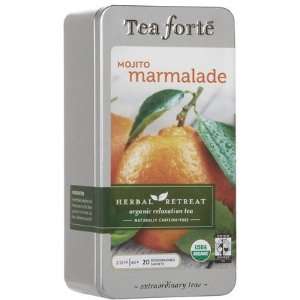 Tea Forte Enviro Tins Tea Sachets Mojito Marmalade, 20 ct (Quantity of 