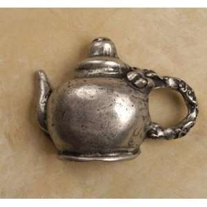   At Home Cabinet Hardware 483 Tea Pot Lft Knob Pewter with Copper Wash