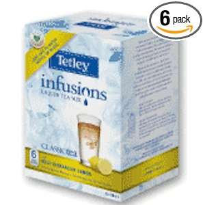 Tetley Infusions Real Brew Classic Sweetened Tea, 6 Count (Pack of 6 