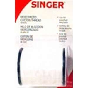  Singer 100% Spun Polyester White Thread, Size 50 (3 Pack 