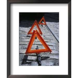  Triangular Traffic Caution Signs on Street Collections 