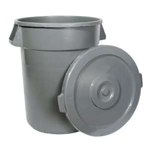 Grey 44 Gallon Trash Can Without Lid 