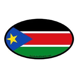  South Sudan Africa Flag Car Bumper Sticker Decal Oval 
