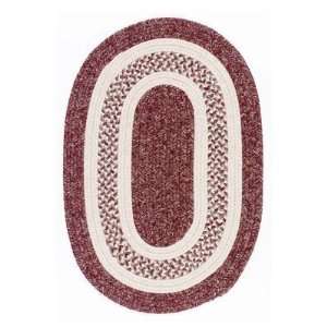   Monroe Indoor/Outdoor Braided Area Rug   Deep Wine, 2 x 10 ft. Runner