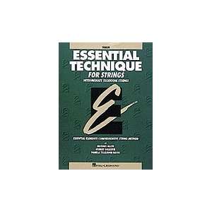    Essential Technique for Strings Book 3  Viola Musical Instruments