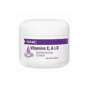  GNC Vitamins E, a & D Moisturizing Cream 2 Oz. Health 