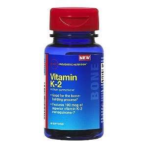  GNC Preventive Nutrition Vitamin K 2, Softgels, 60 ea 