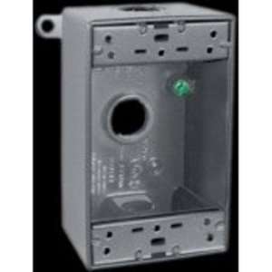  Weatherproof Single Outlet 4 Hole Box 1 2