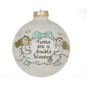  Personalized Twins   Boy and Girl Christmas Ornament