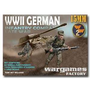   15mm World War II German Infantry Company Late War (84) Toys & Games